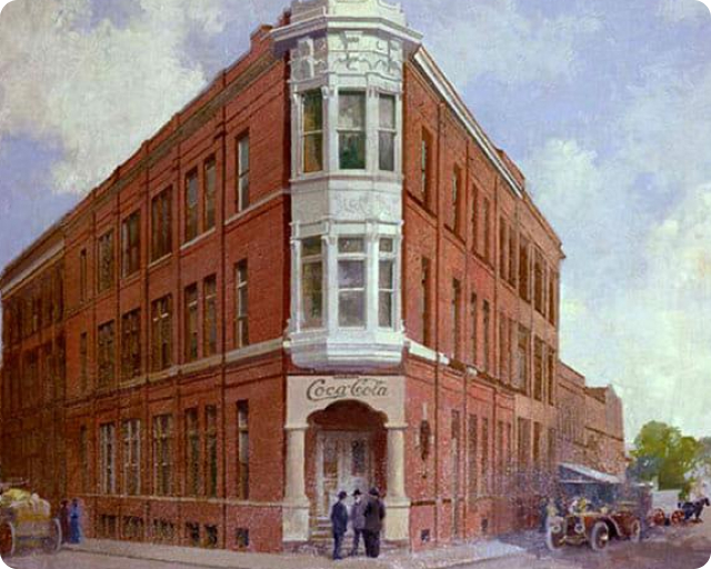 El primer edificio de Coca-Cola