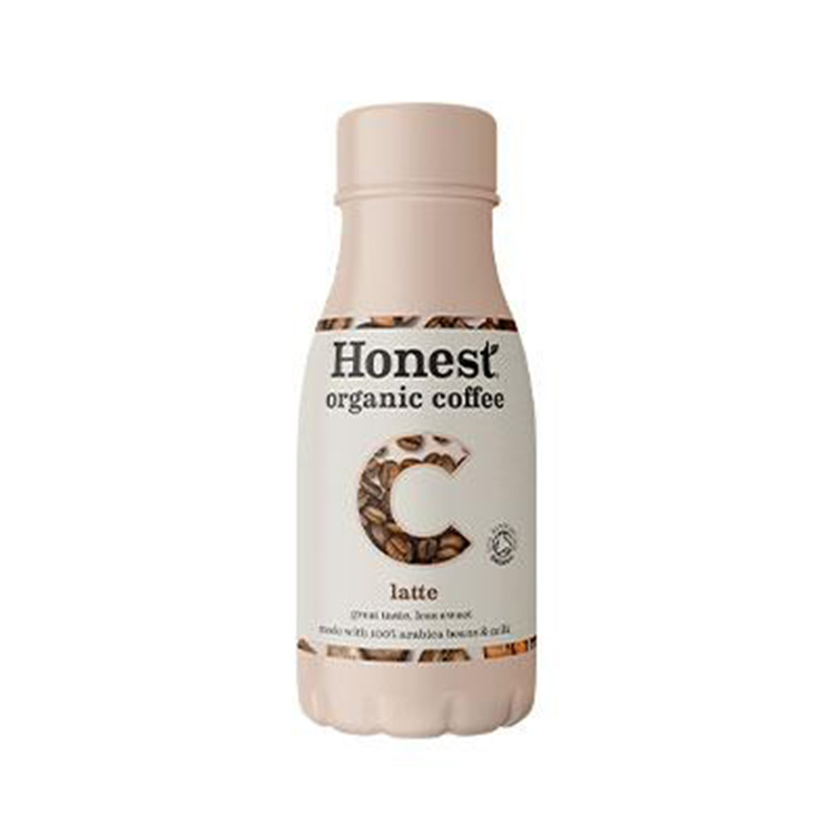 Honest Organic bottle on white background.