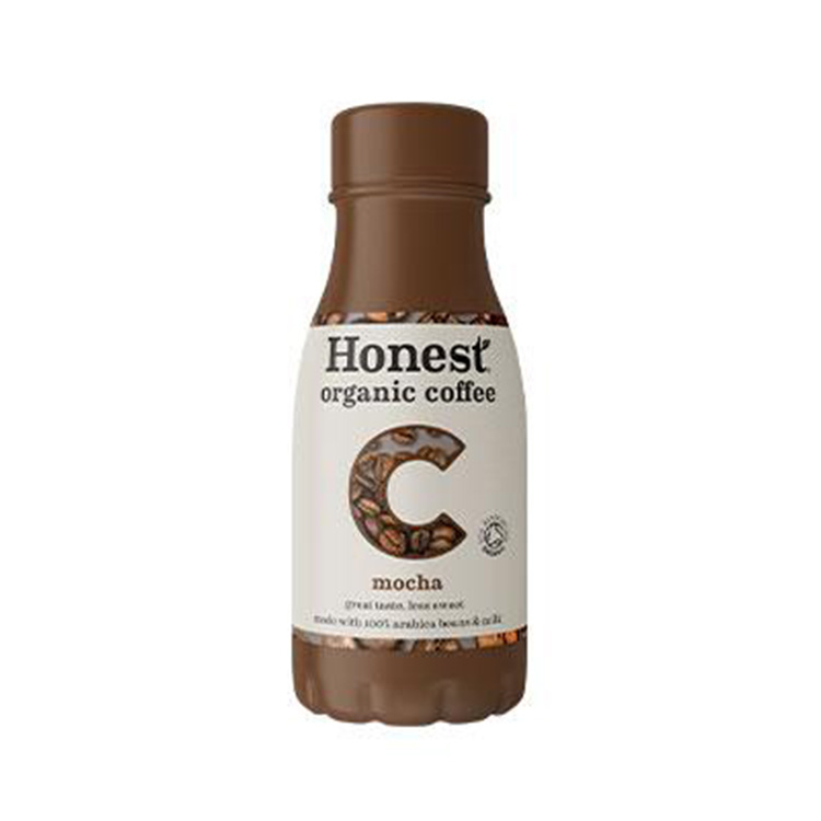 Honest Organic bottle on white background.