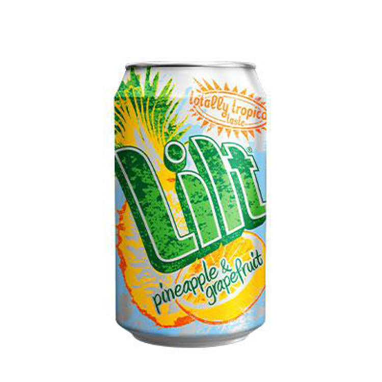 Lilt can on white background